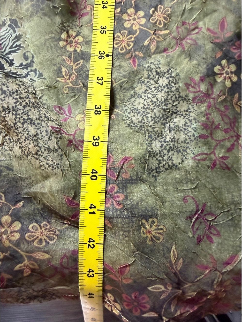 Vintage K. Studio Maxi Dress with lining cottagecore grunge floral Size 16 - Picture 5 of 5